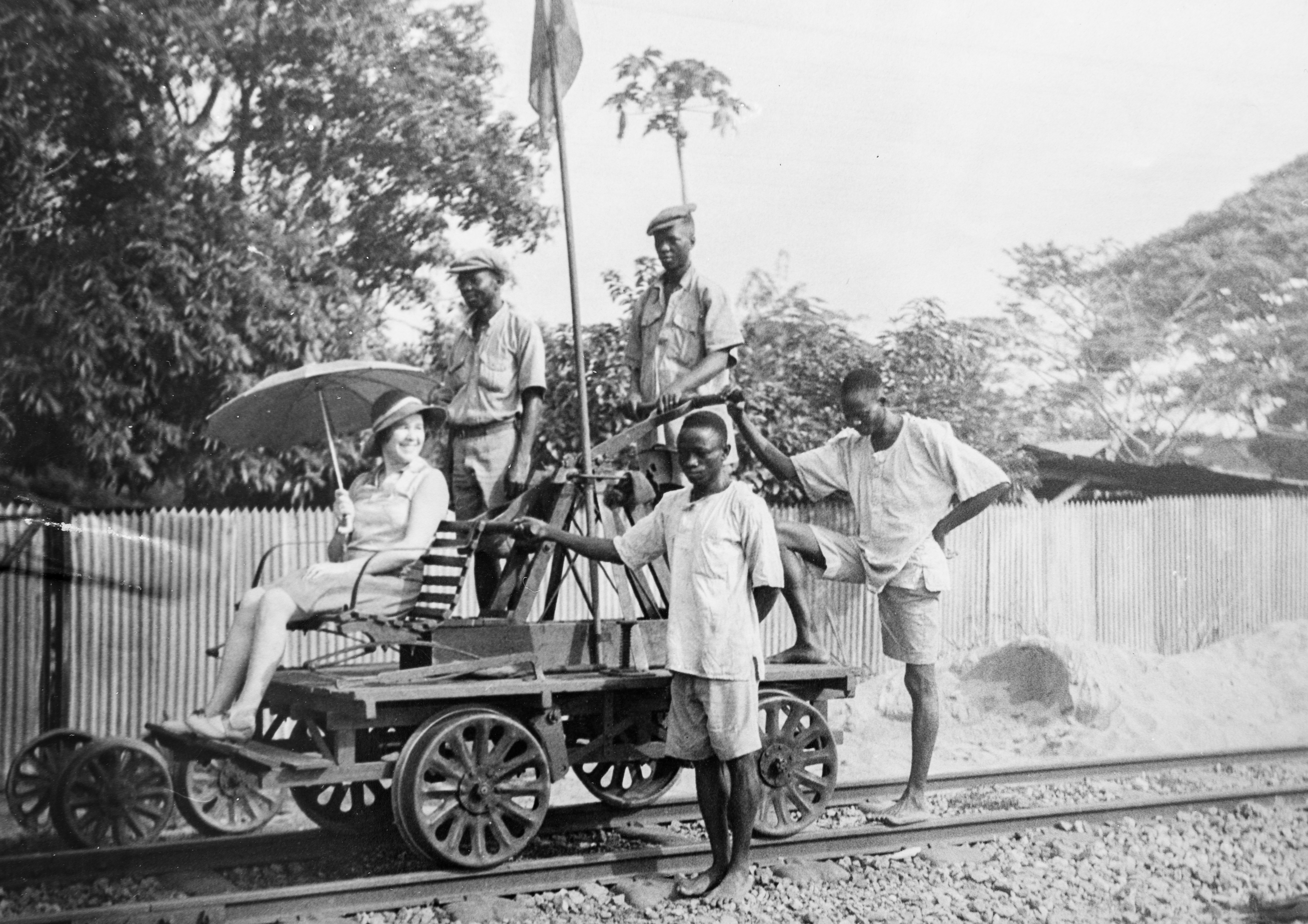 Granny on a trolley